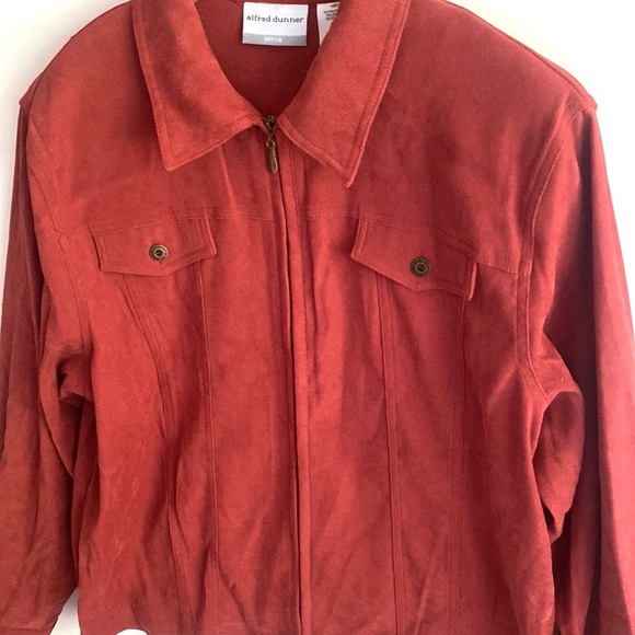 (B38) Vintage alfred dunner zip front Long-sleeve jacket, Size 16P, NWT - Picture 5 of 11